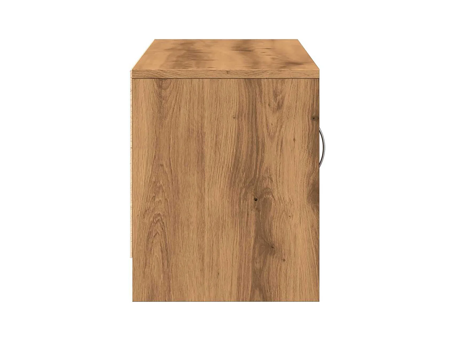 Meuble TV chêne artisanal 102x30x37,5 cm bois d'ingénierie