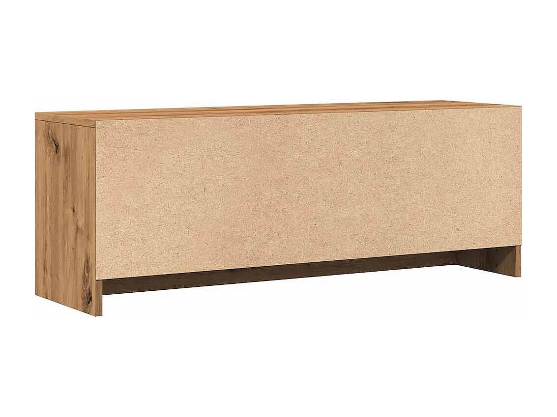Meuble TV chêne artisanal 102x30x37,5 cm bois d'ingénierie