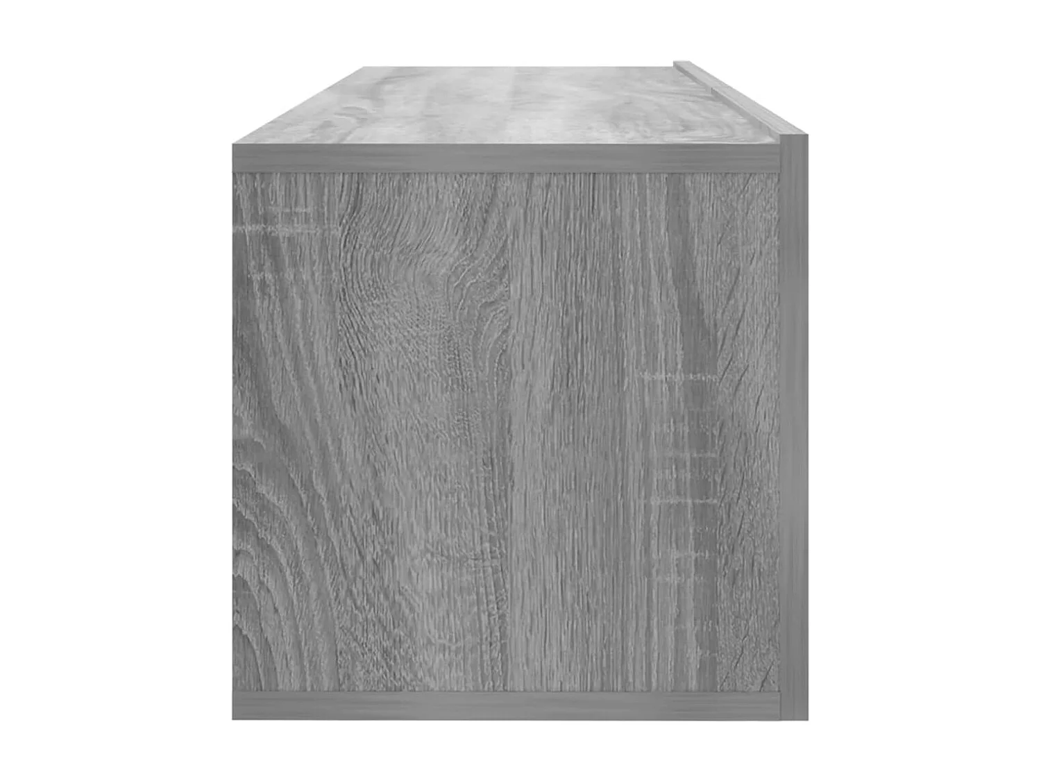 Mueble de TV de pared Sonoma gris 100x30x30 cm Madera de ingeniería