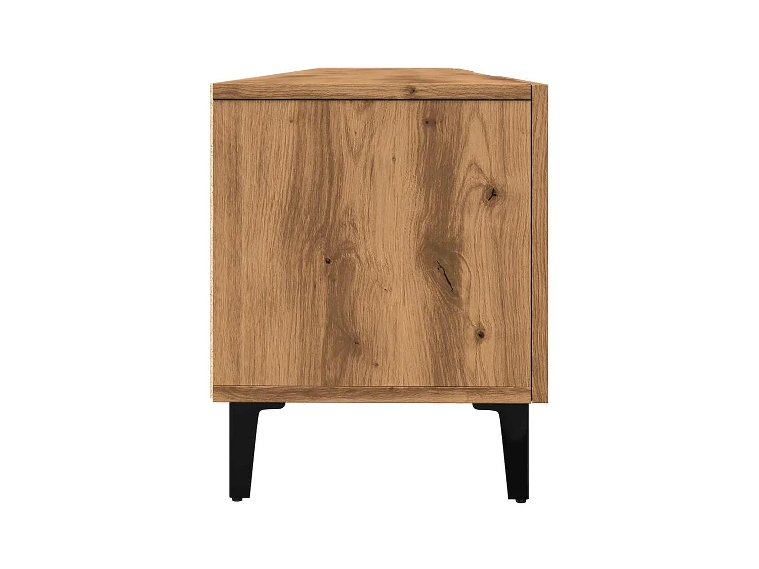 Meuble TV chêne artisanal 180x31,5x40 cm bois d'ingénierie