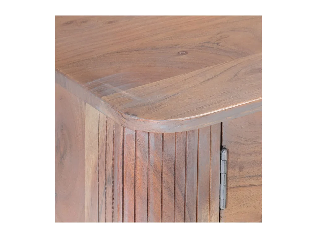 Meuble TV 118x30x40 cm Bois d'acacia massif