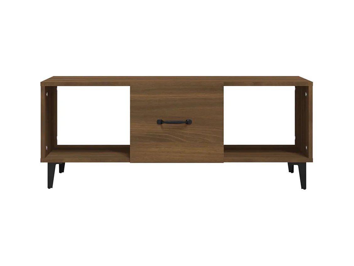 Table basse Chêne marron 102x50x40 cm Bois d'ingénierie