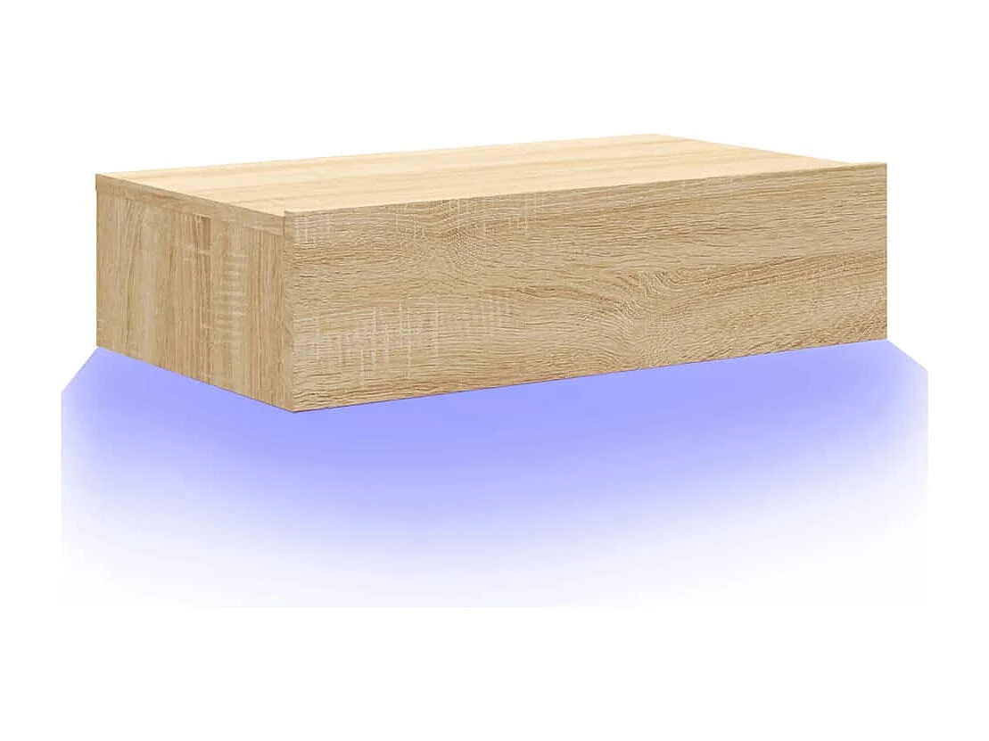 Mobile TV con illuminazione a LED in rovere Sonoma 60x35x15,5 cm