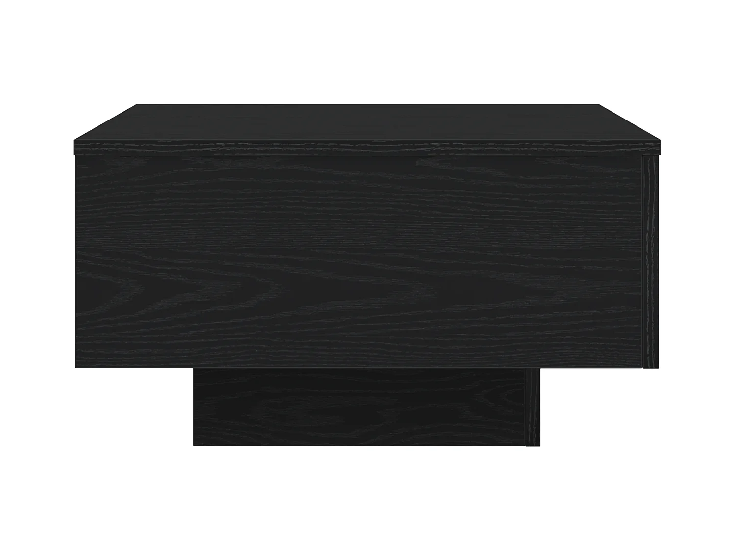 Table basse avec lumières LED Chêne noir 55x55x31 cm