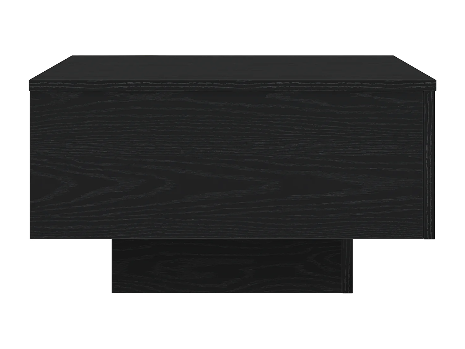 Table basse avec lumières LED Chêne noir 55x55x31 cm
