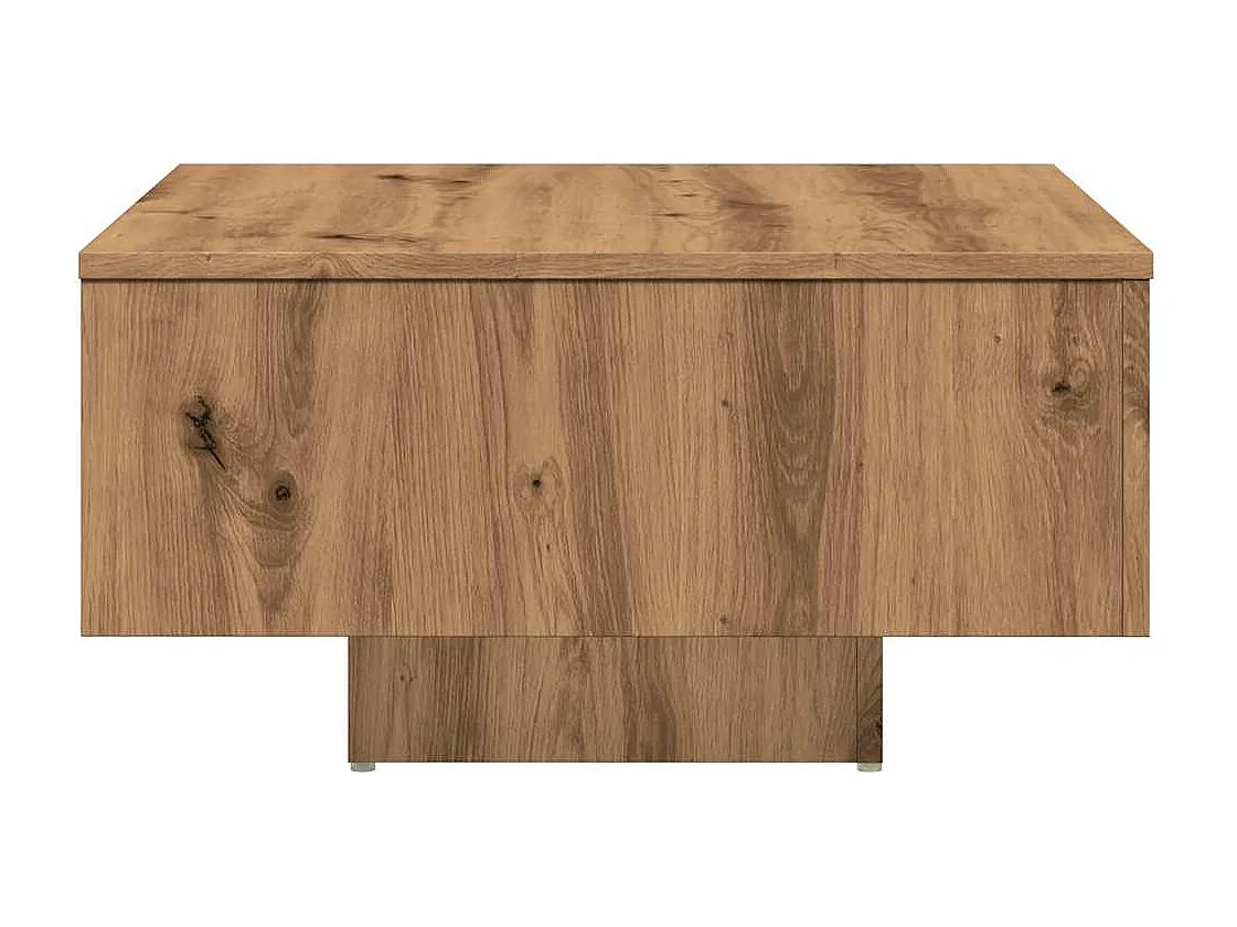 Handgefertigter Couchtisch aus Eiche 60x60x31,5 cm Holzwerkstoff