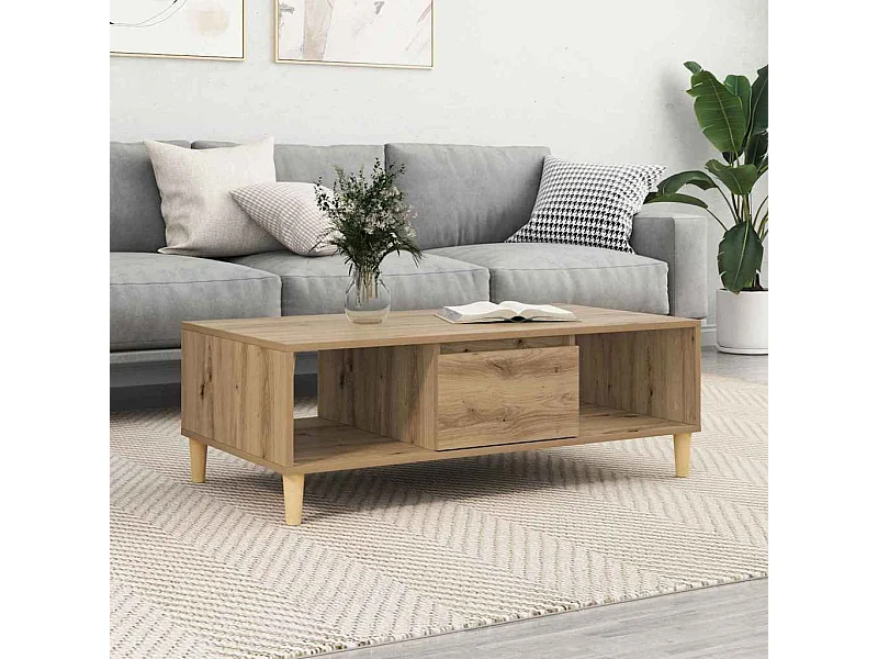 chêne artisanal 103,5 x 60 x 35 cm Bois d'ingénierie