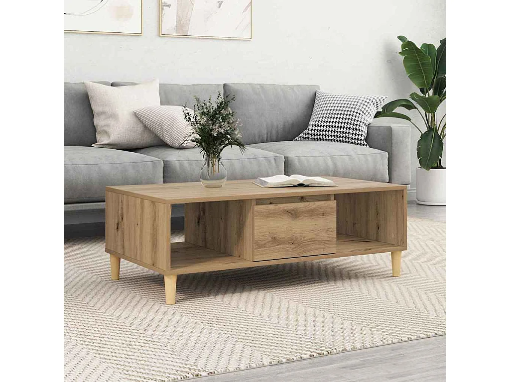 chêne artisanal 103,5 x 60 x 35 cm Bois d'ingénierie