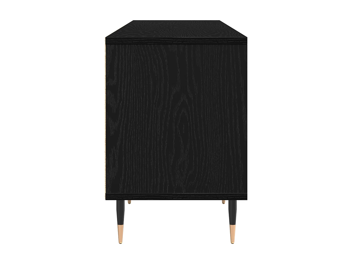 Meuble TV Chêne noir 150x30x44,5 cm Bois d'ingénierie
