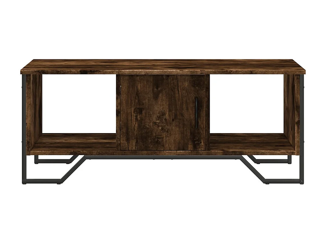 Couchtisch aus geräucherter Eiche 100x51x40 cm Holzwerkstoff