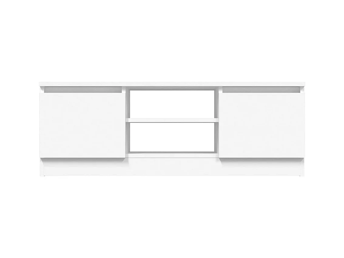 Meuble TV avec porte Blanc 102x30x36 cm