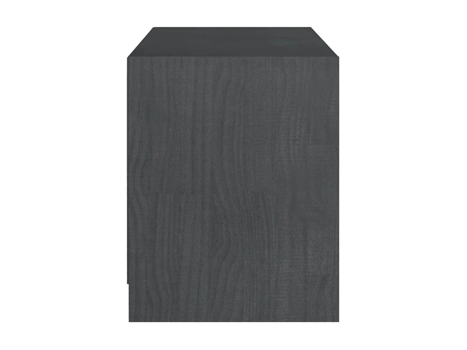 Meuble TV Gris 104x33x41 cm Bois de pin massif