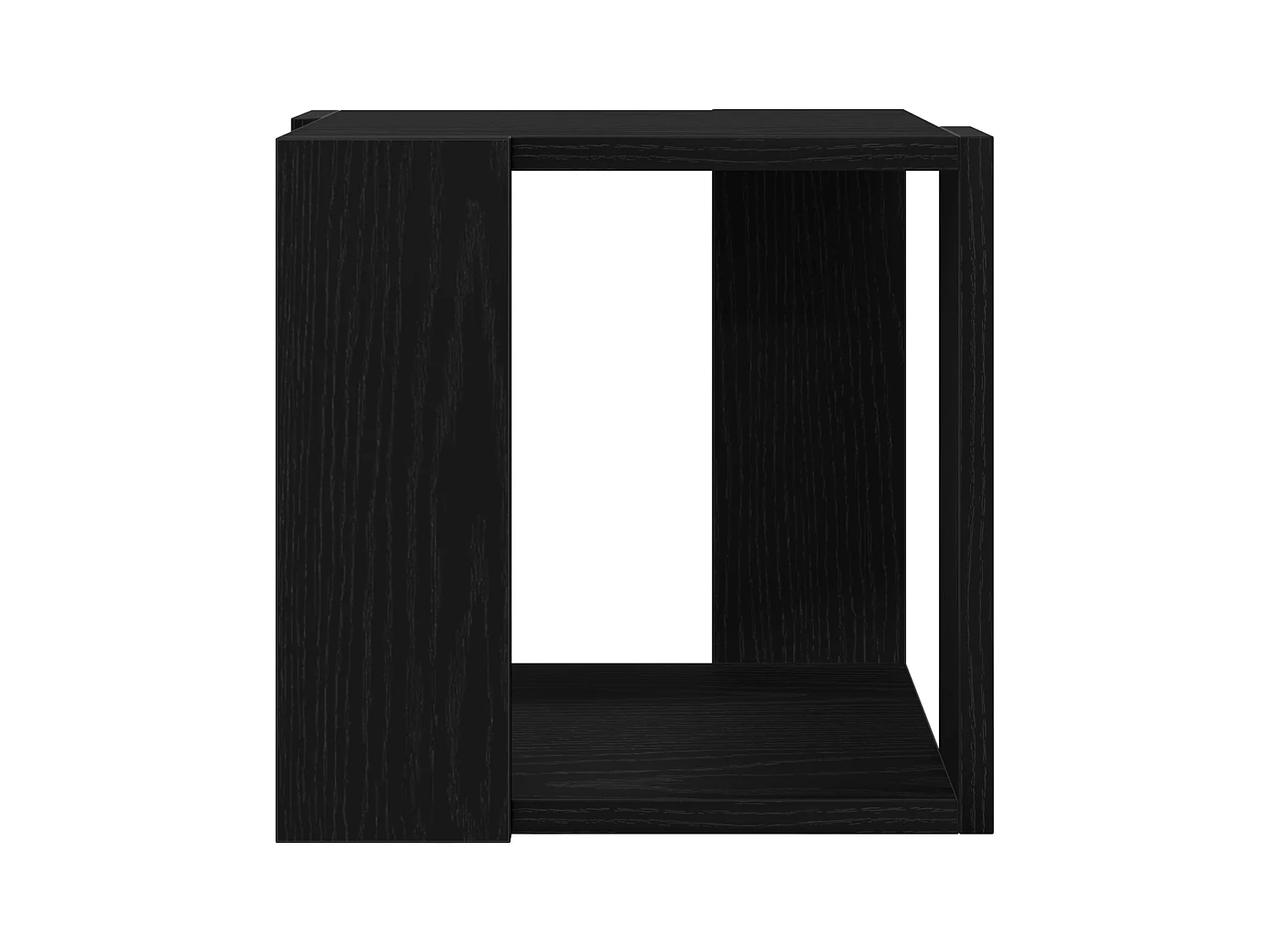 Table Basse Chêne noir MDF 32 x 32 x 30 cm Simple Carré