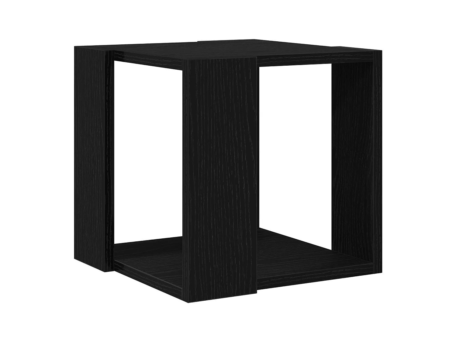Table Basse Chêne noir MDF 32 x 32 x 30 cm Simple Carré