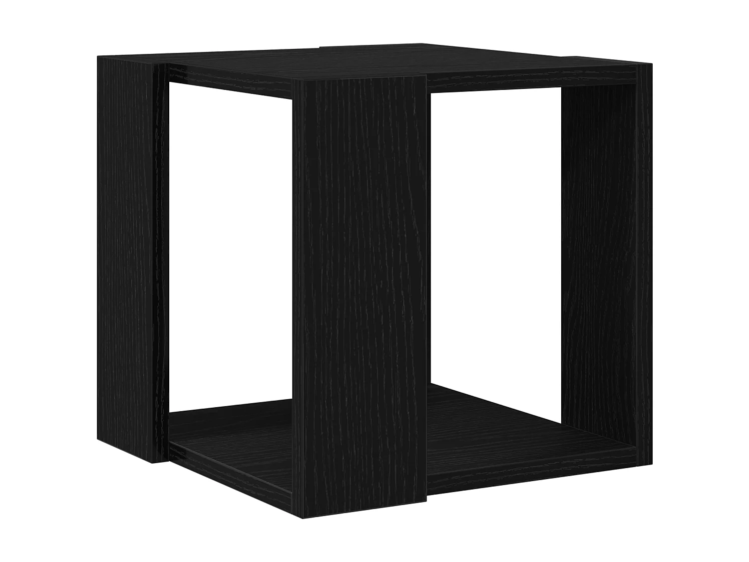 Table Basse Chêne noir MDF 32 x 32 x 30 cm Simple Carré