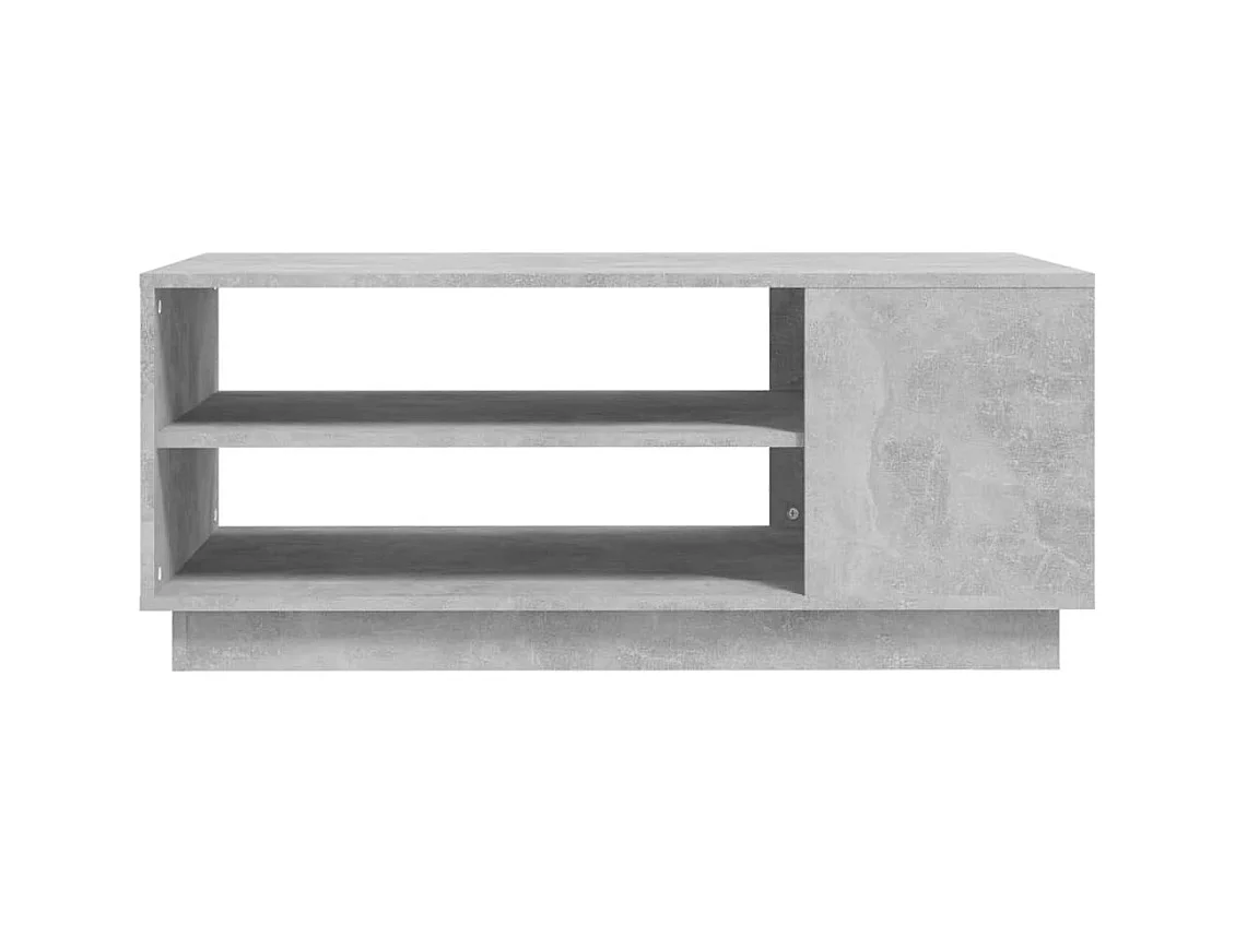 Betongrijze salontafel 102x55x43 cm bewerkt hout