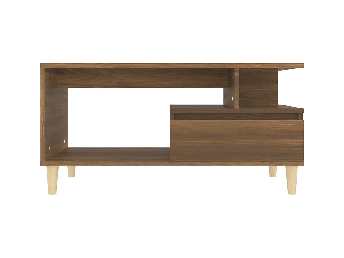 Couchtisch Braune Eiche 90x49x45 cm Holzwerkstoff