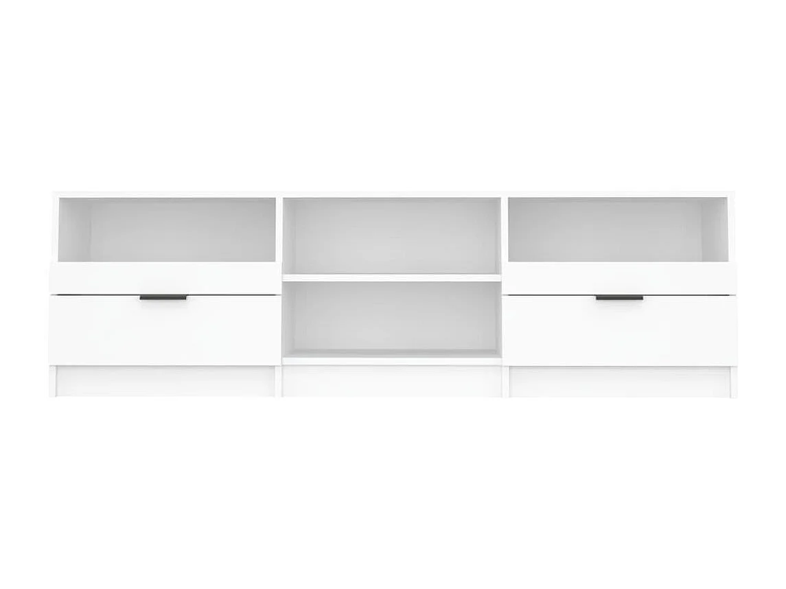 Weißer TV-Schrank 150x33,5x45 cm Holzwerkstoff