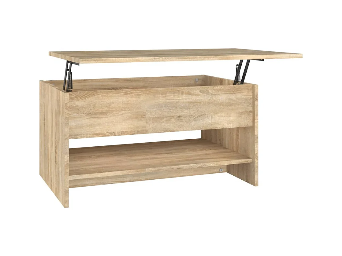 Table basse Chêne sonoma 80x50x40 cm Bois d'ingénierie
