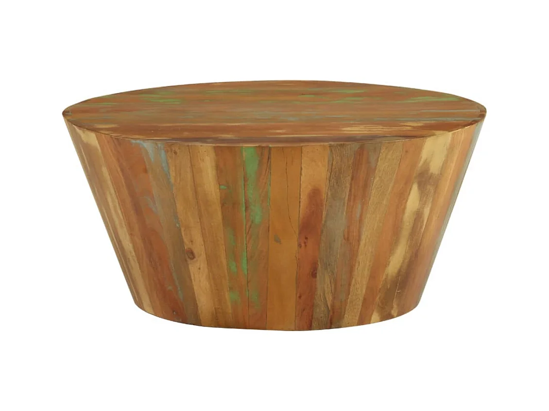 Salontafel Ø65x31 cm Massief gerecycled hout