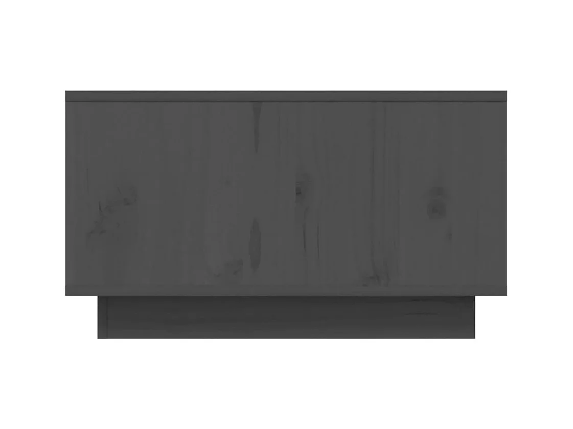 Couchtisch Grau 55x56x32 cm Massivholz Kiefer