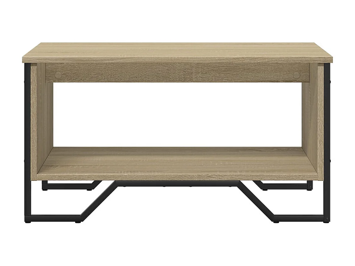 Tavolino da caffè in rovere Sonoma 75x51x40 cm in legno ingegnerizzato