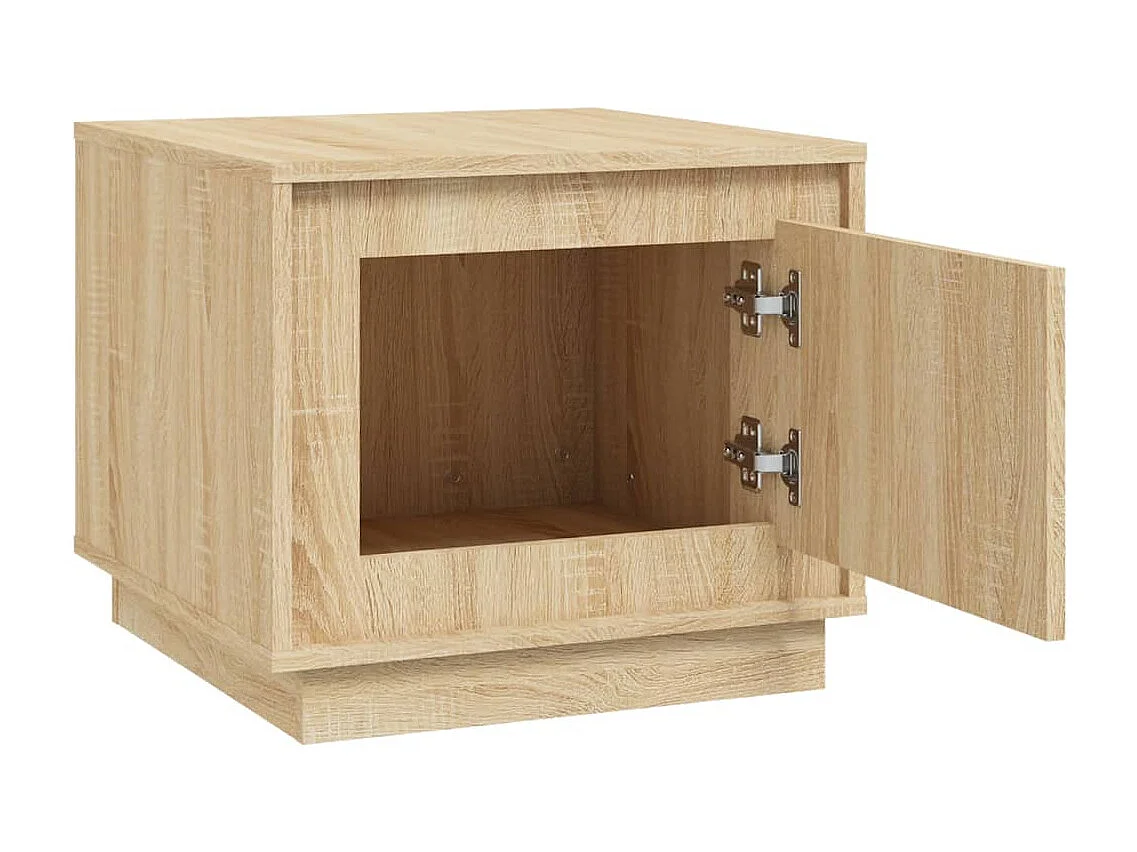Table basse chêne sonoma 51x50x44 cm bois d'ingénierie