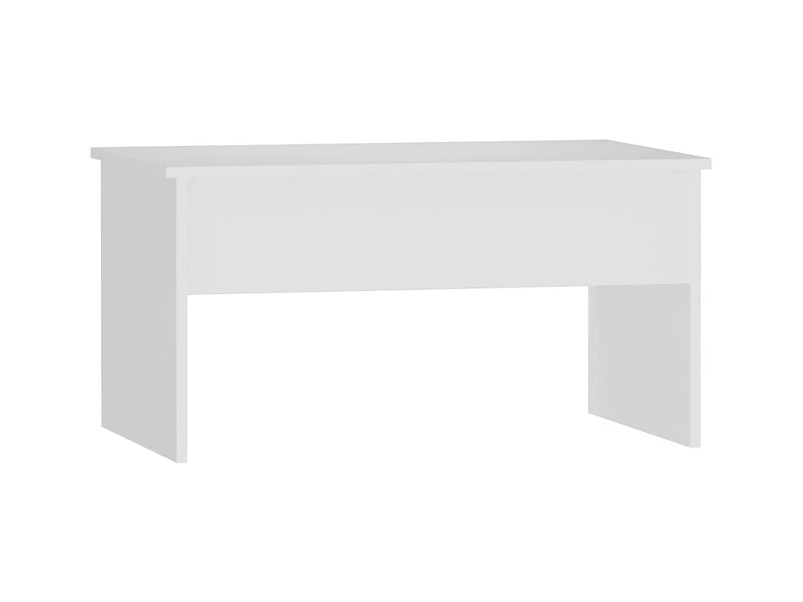 Table basse Blanc 80x50,5x41,5 cm Bois d'ingénierie