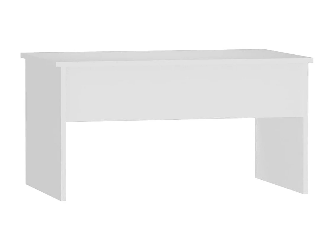 Table basse Blanc 80x50,5x41,5 cm Bois d'ingénierie