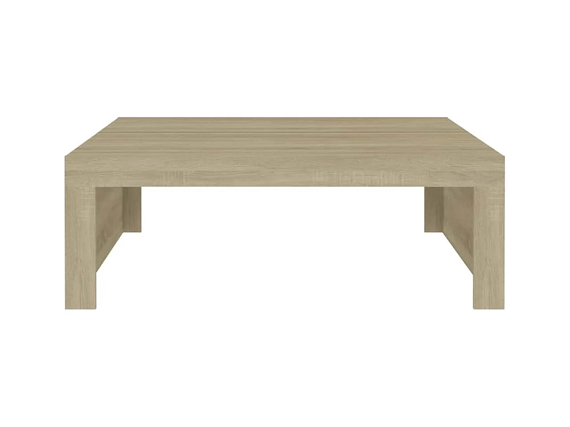 Couchtisch aus Sonoma-Eiche, 100 x 100 x 35 cm, Holzwerkstoff