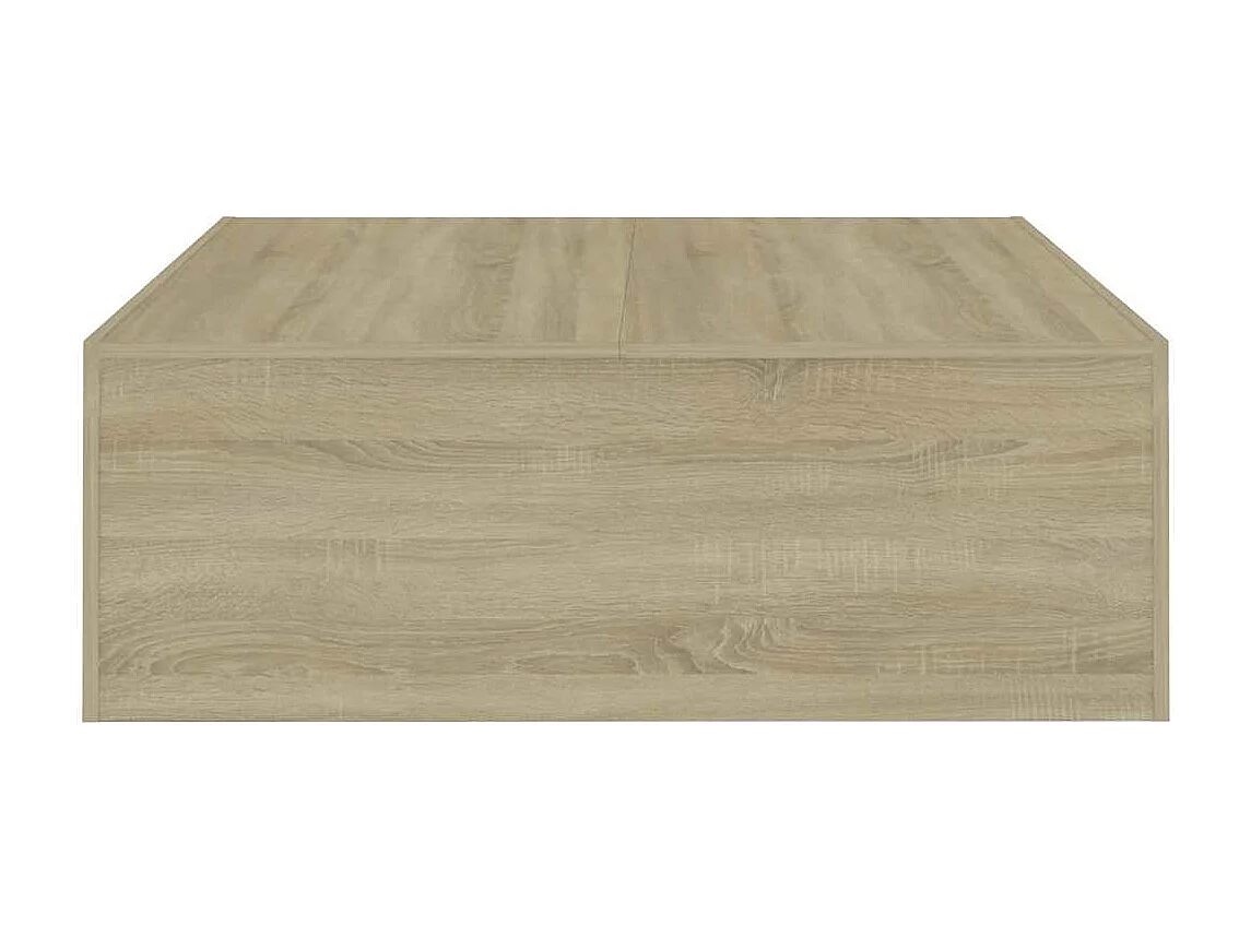 Table basse Chêne sonoma 100x100x35 cm Bois d'ingénierie