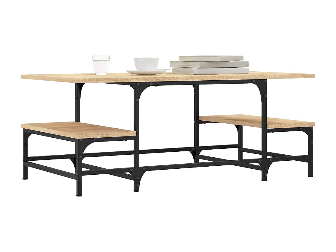 Table basse chêne sonoma 100x50,5x40 cm bois d'ingénierie