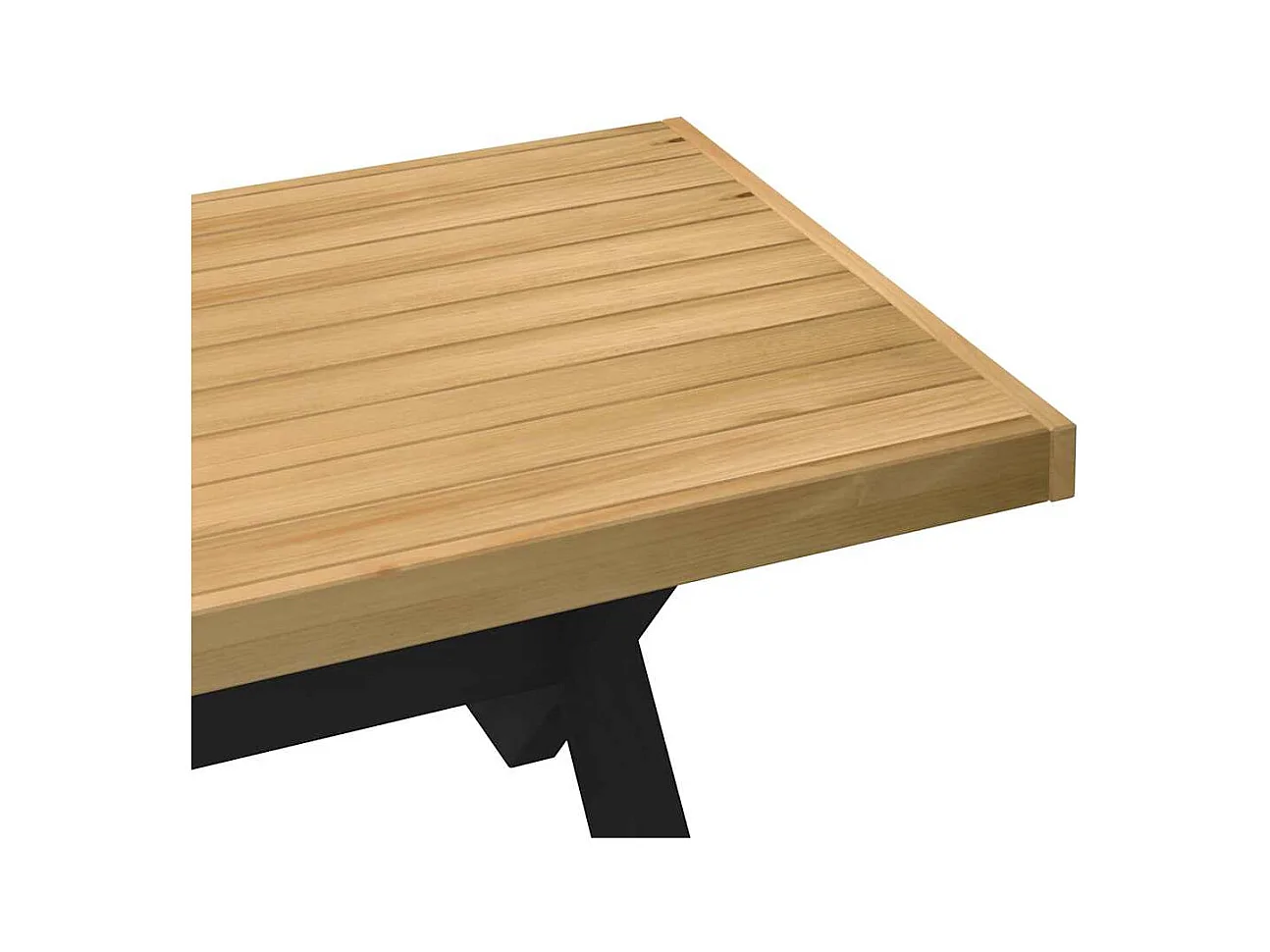 Table basse NOAIN pieds en forme de X 120x60x40 cm massif pin