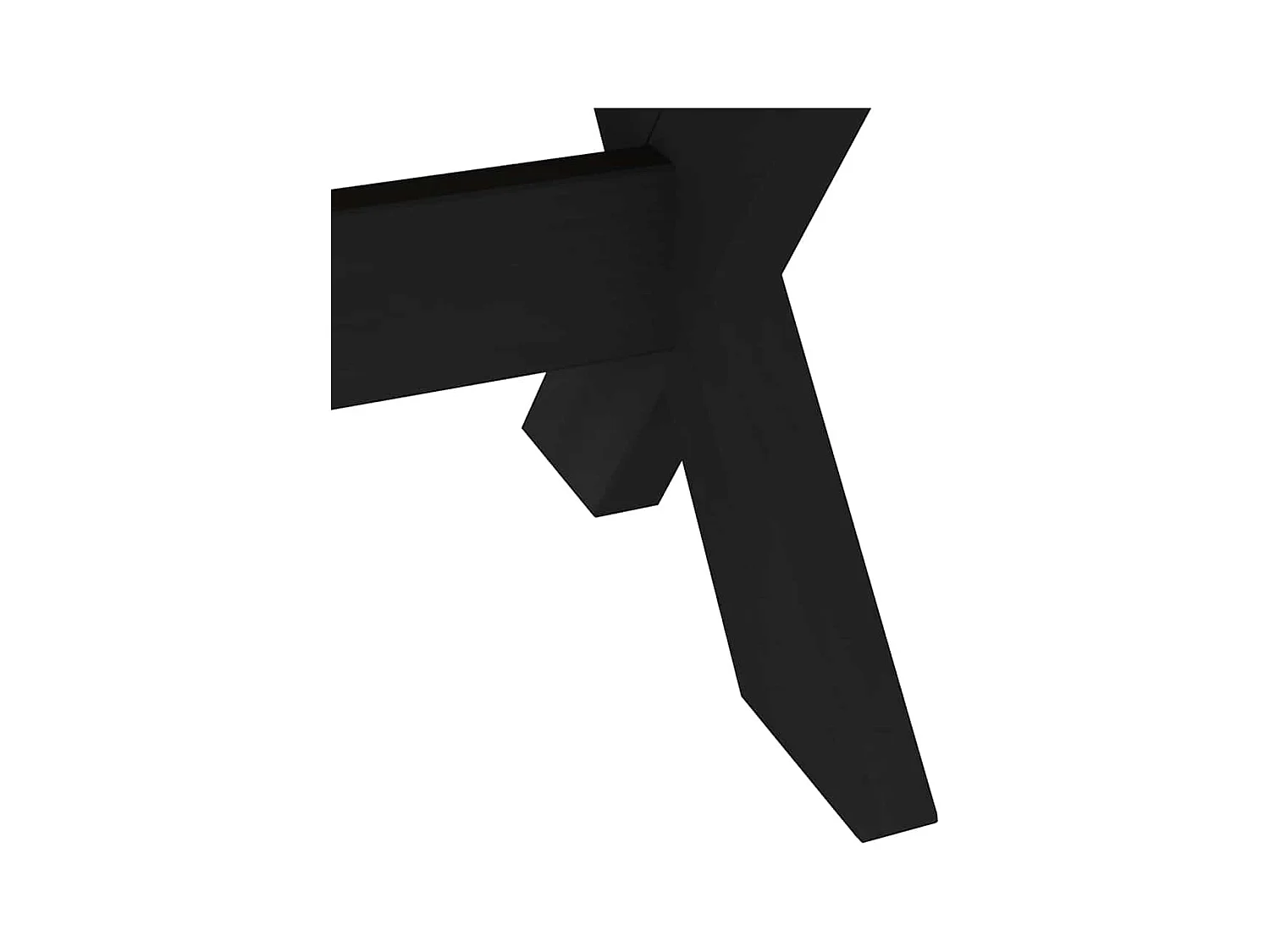 Table basse NOAIN pieds en forme de X 120x60x40 cm massif pin