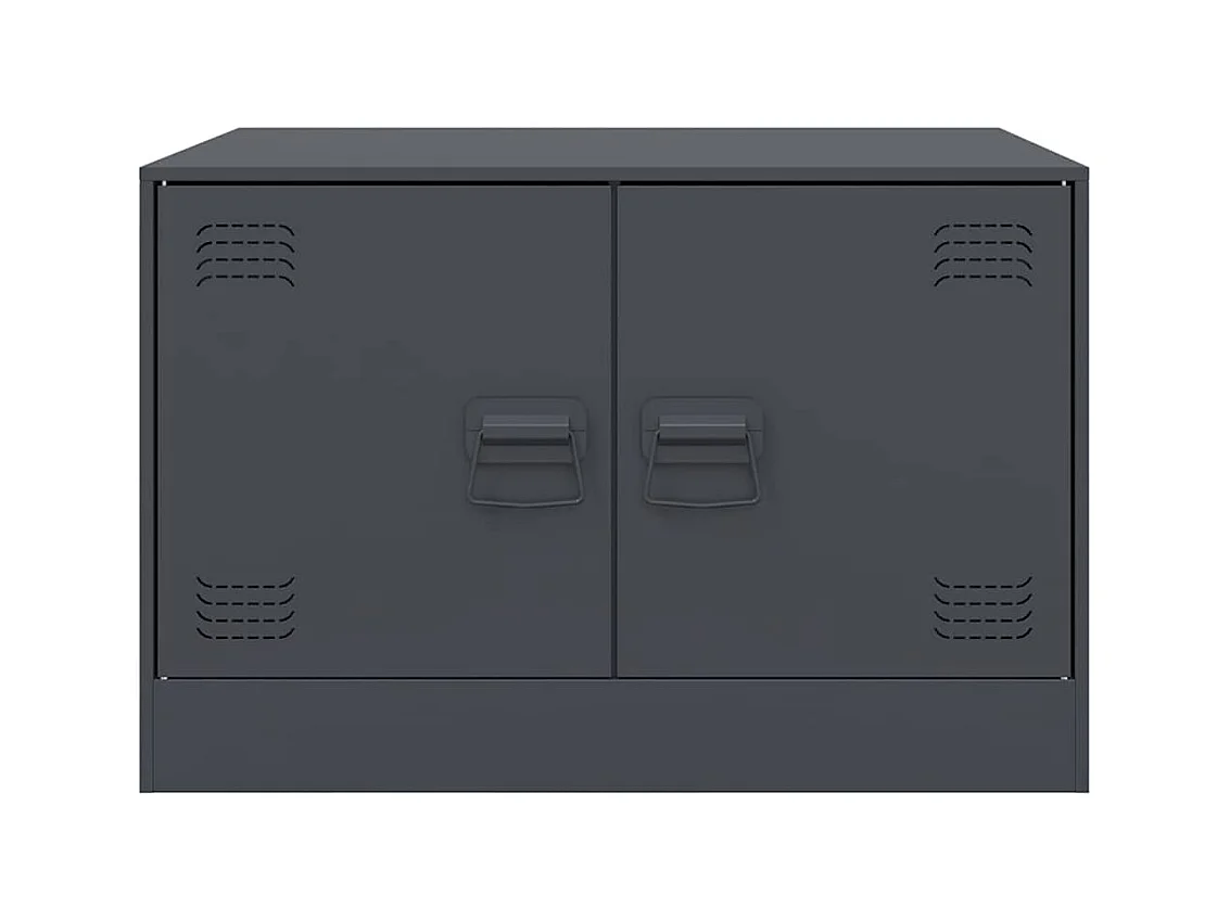 Table basse anthracite 67x50x44 cm acier