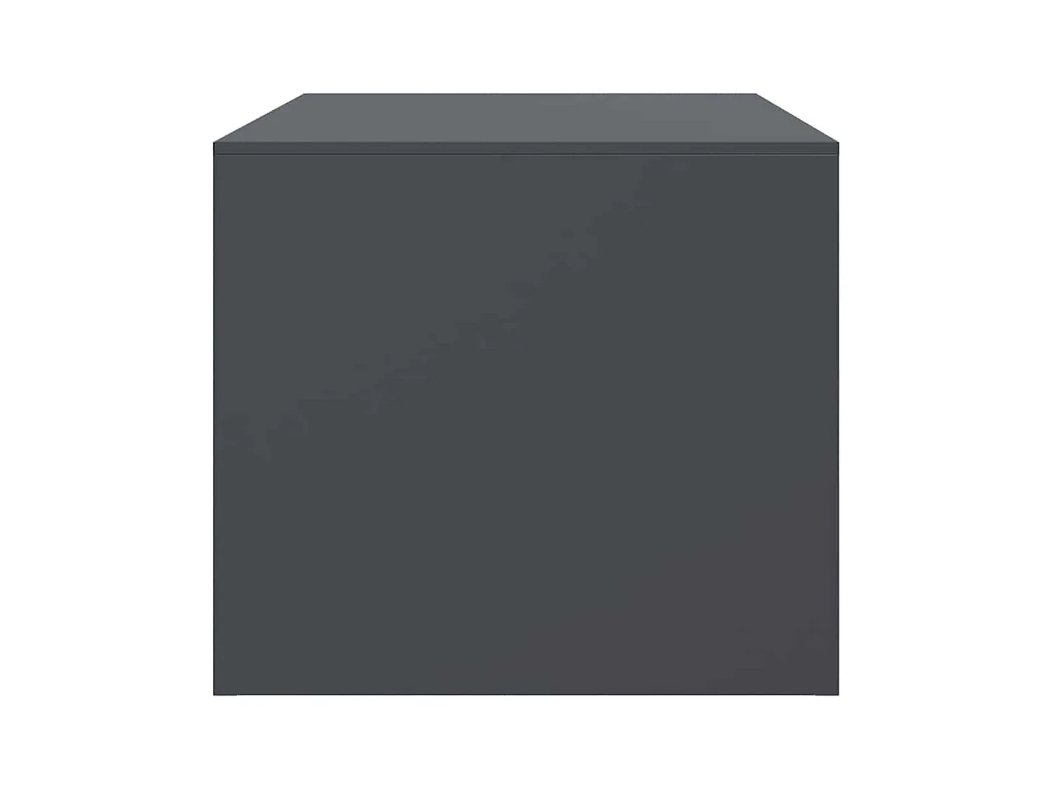 Table basse anthracite 67x50x44 cm acier