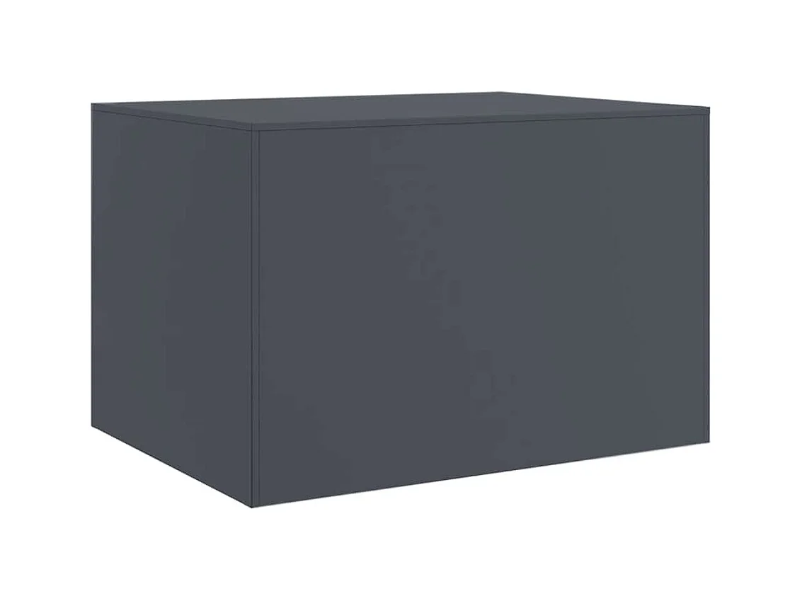 Table basse anthracite 67x50x44 cm acier