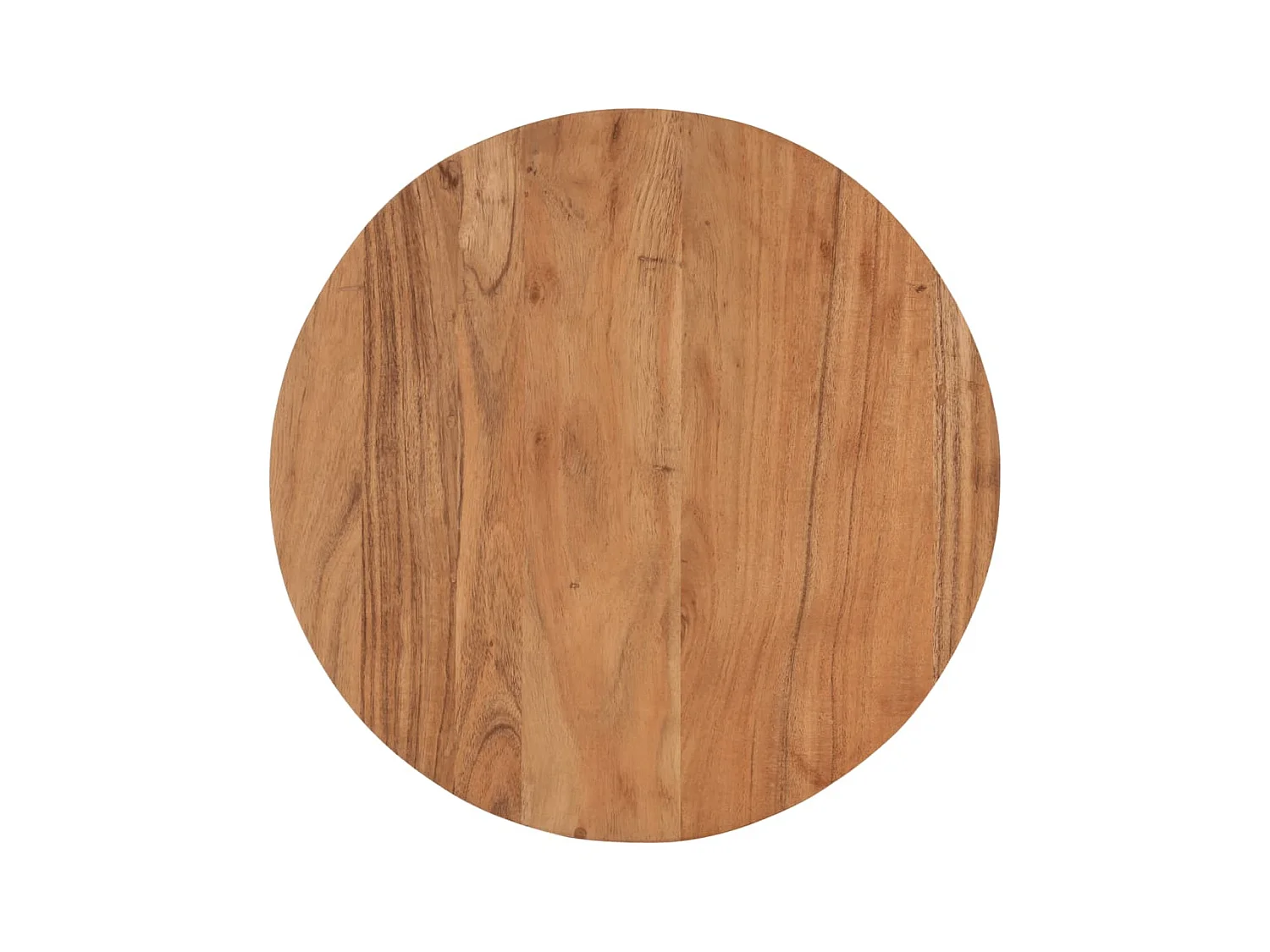 Table basse 45x45x35 cm bois massif acacia et fer