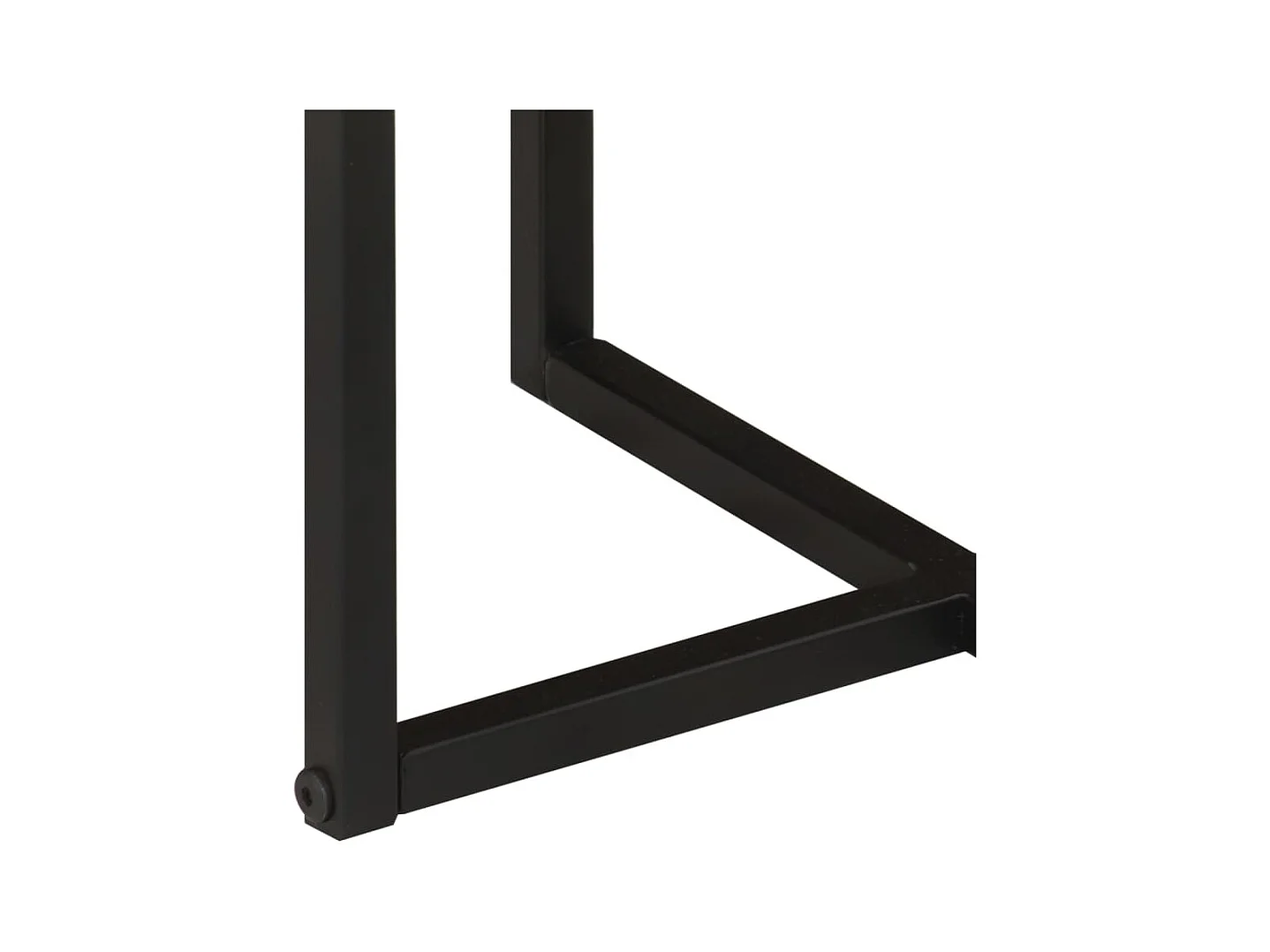 Table basse 45x45x35 cm bois massif acacia et fer