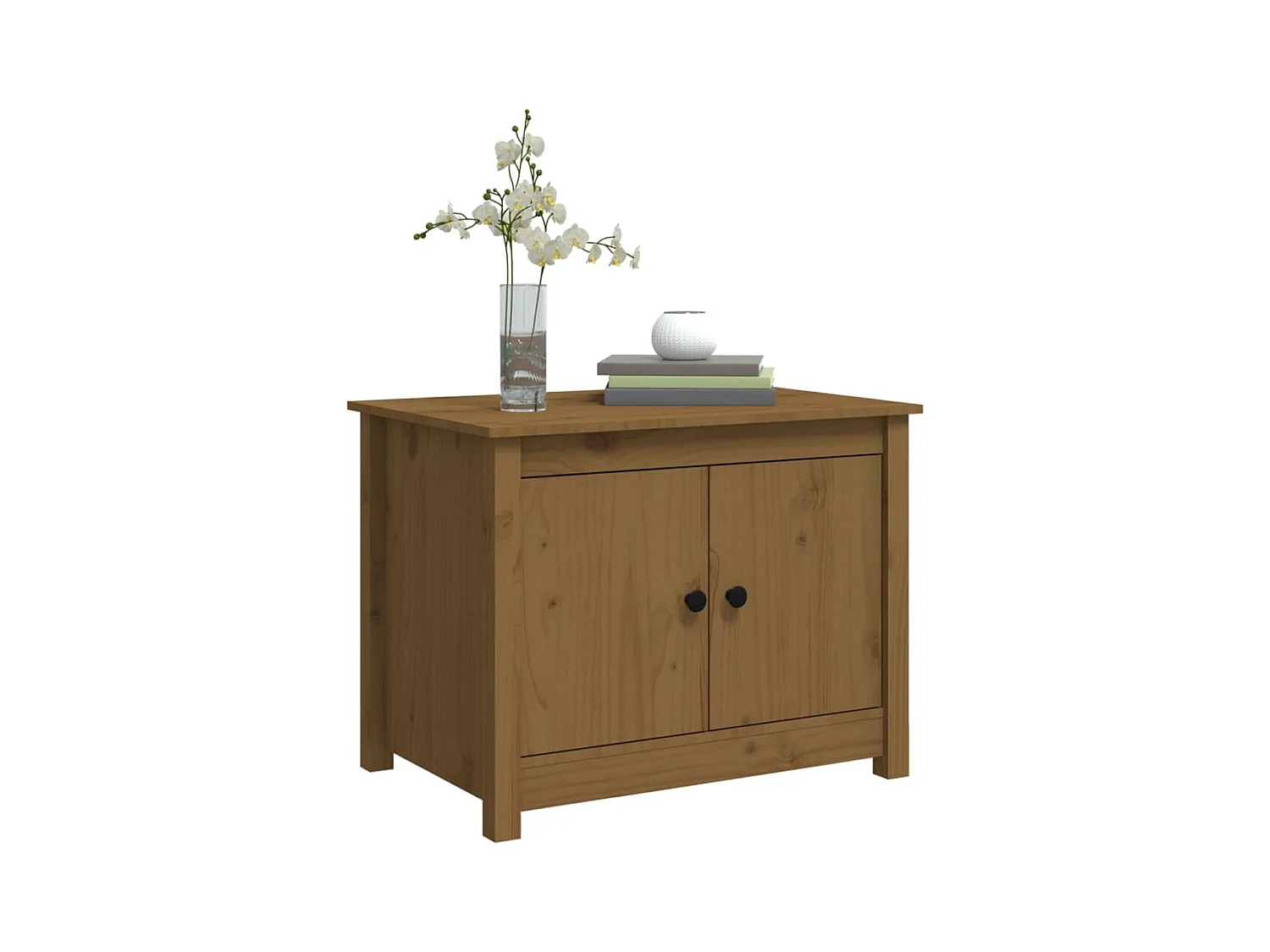 Honingbruine salontafel 71x49x55 cm massief grenenhout