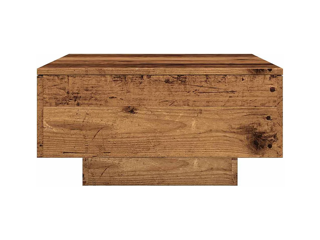 Table basse vieux bois 90x60x31 cm bois d'ingénierie