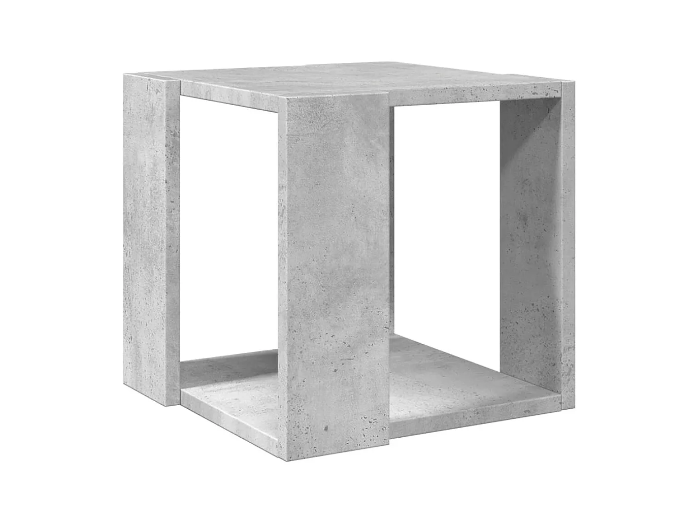 Table basse gris béton 32x32x30 cm bois d'ingénierie