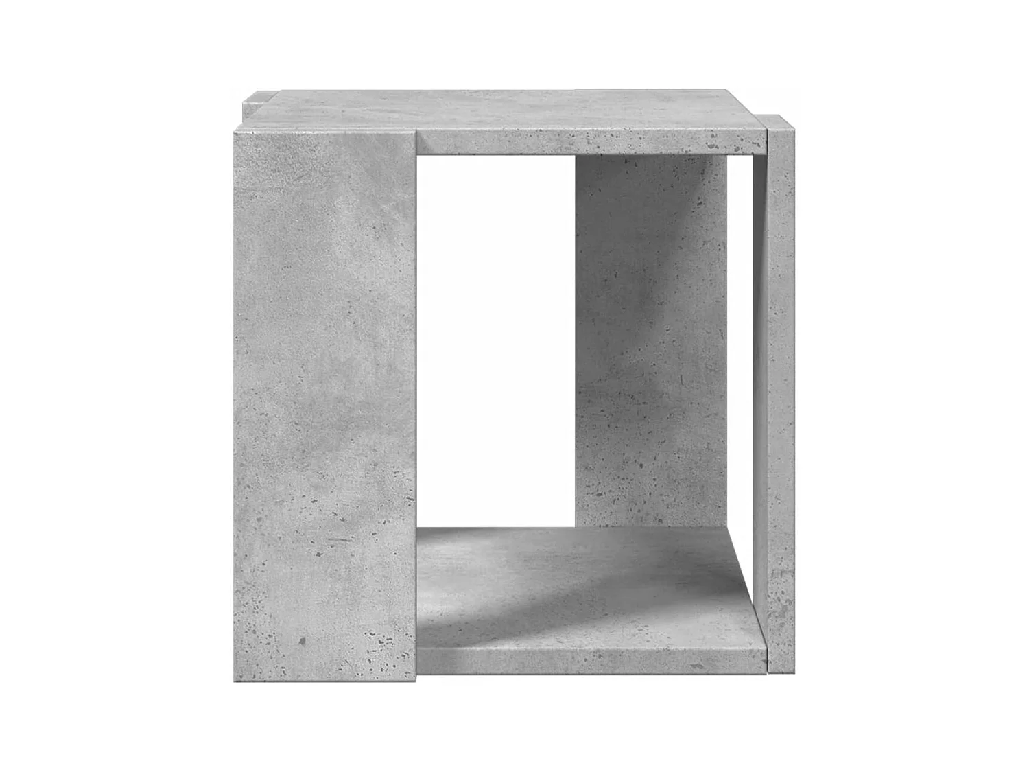 Table basse gris béton 32x32x30 cm bois d'ingénierie