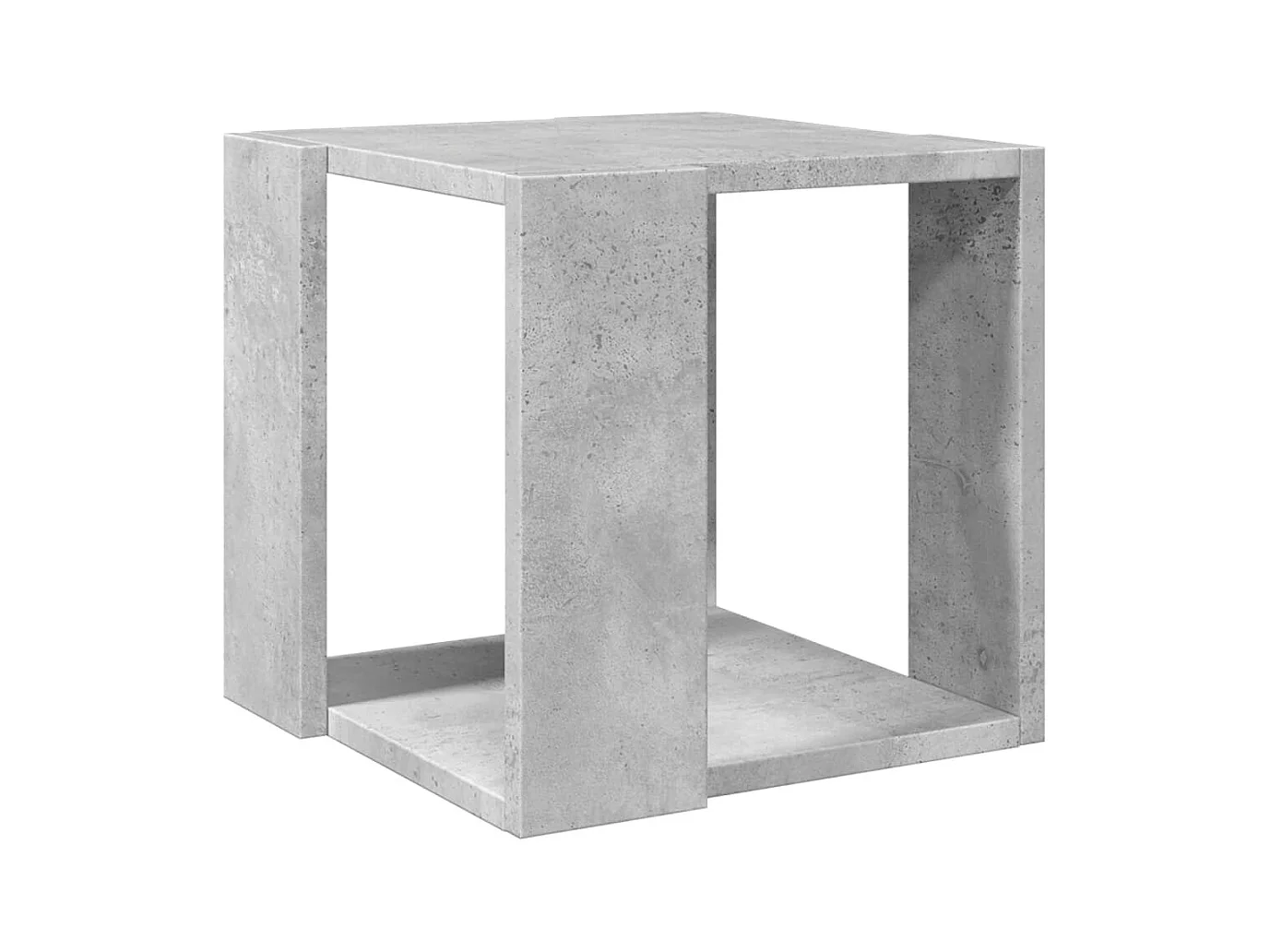 Table basse gris béton 32x32x30 cm bois d'ingénierie