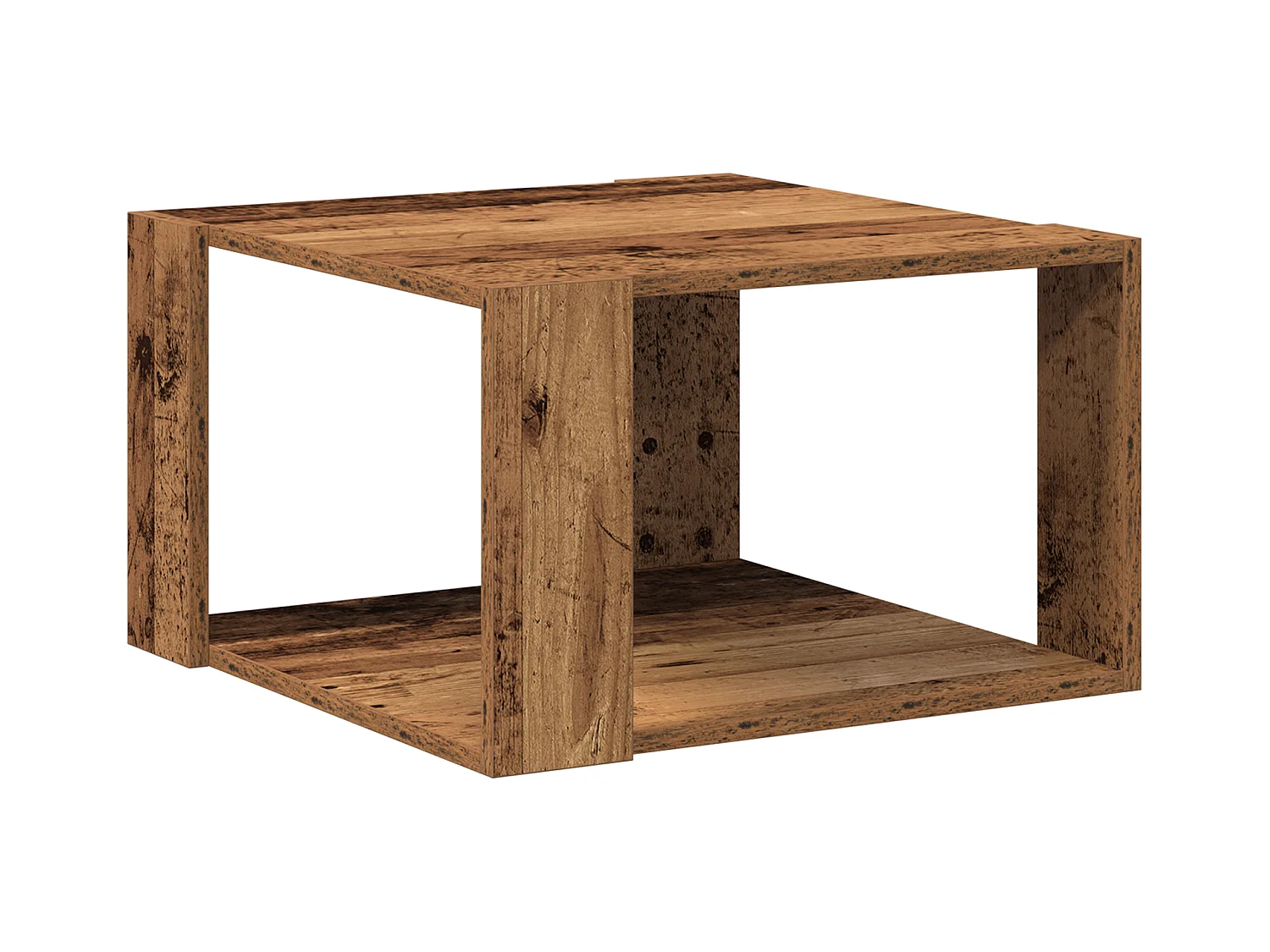 Table Basse Bois Ancien 51,5x51,5x30 cm Bois Aggloméré