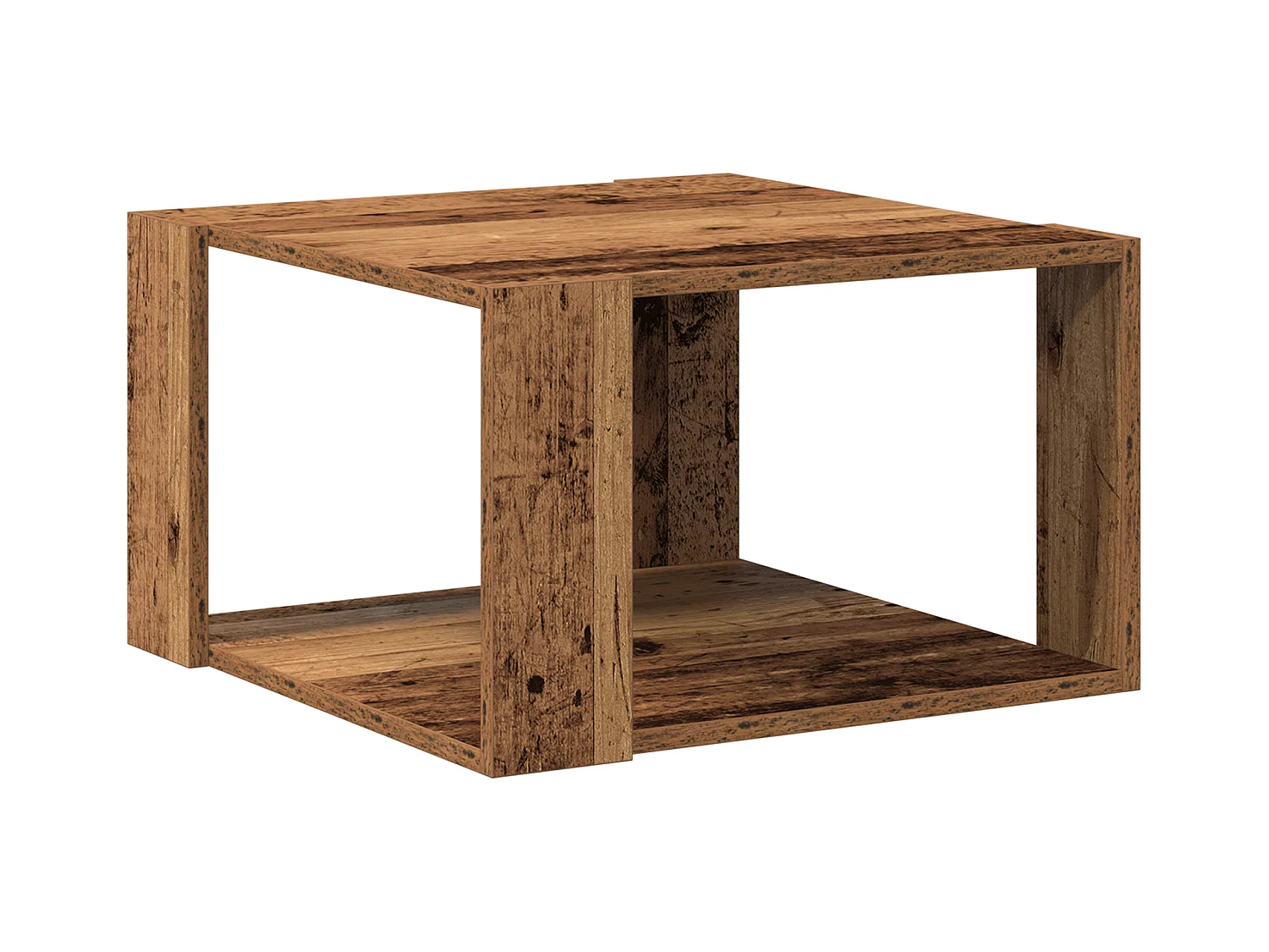 Table Basse Bois Ancien 51,5x51,5x30 cm Bois Aggloméré