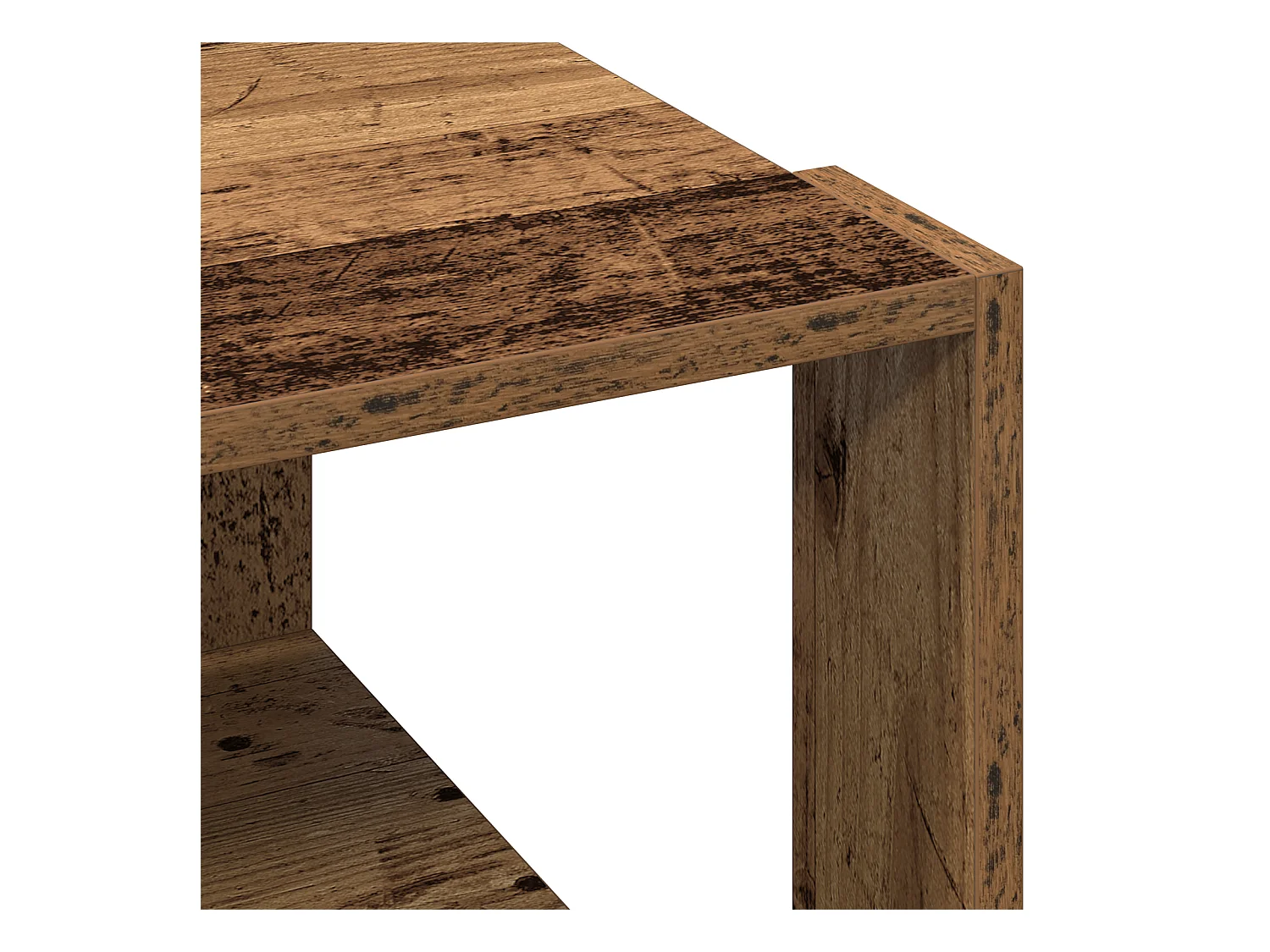 Table Basse Bois Ancien 51,5x51,5x30 cm Bois Aggloméré