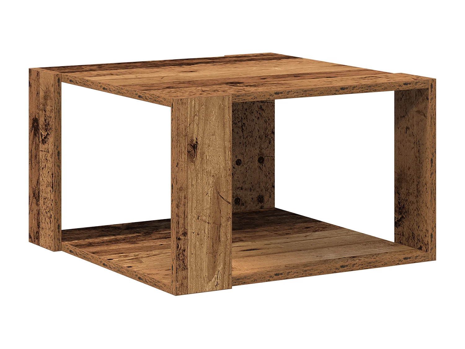 Table Basse Bois Ancien 51,5x51,5x30 cm Bois Aggloméré