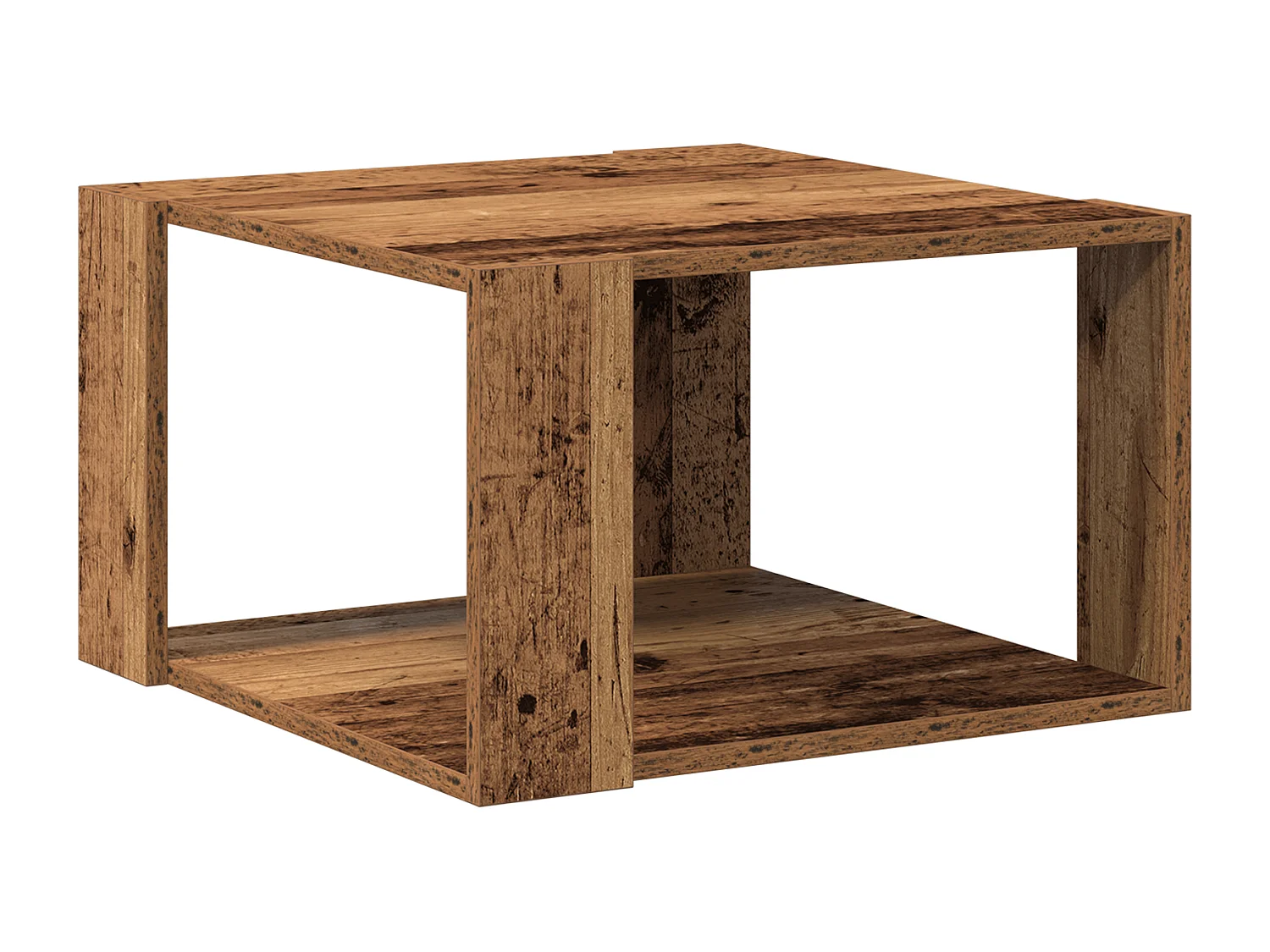 Table Basse Bois Ancien 51,5x51,5x30 cm Bois Aggloméré