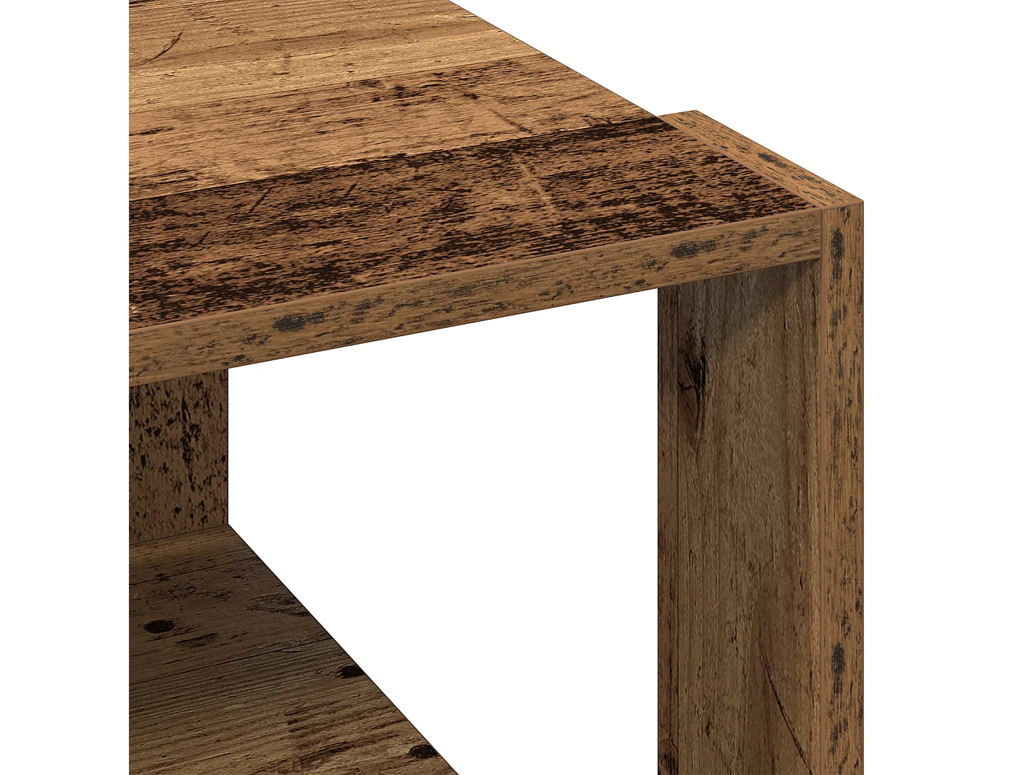 Table Basse Bois Ancien 51,5x51,5x30 cm Bois Aggloméré